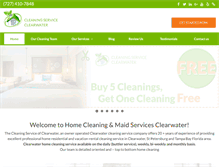 Tablet Screenshot of cleaningserviceclearwaterfl.com